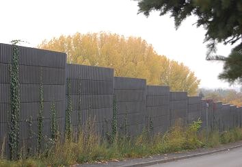 Lärmschutzwand an der Hardtstraße