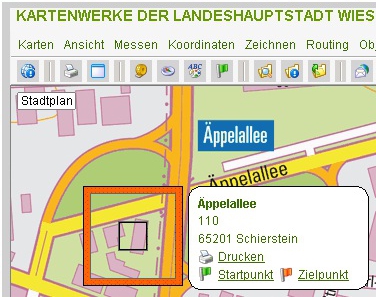 Kartenausschnit Äppelallee 110