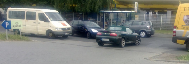 Gefährliche Situation an der Parkplatzausfahrt Gefährliche Situation an der Parkplatzausfahrt