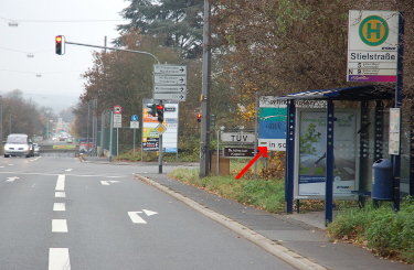 Verstecktes Willkommens-Schild Verschönerte Kästen in Schierstein